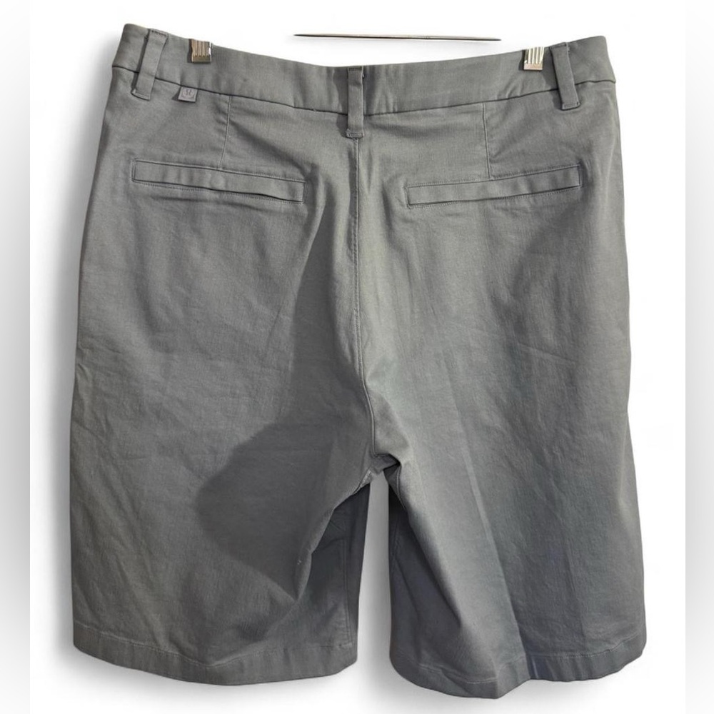 Lululemon Commission Short Qwick Oxford 11” Relaxed Fit Light Gray/Blue M7AKAS - Picture 3 of 15